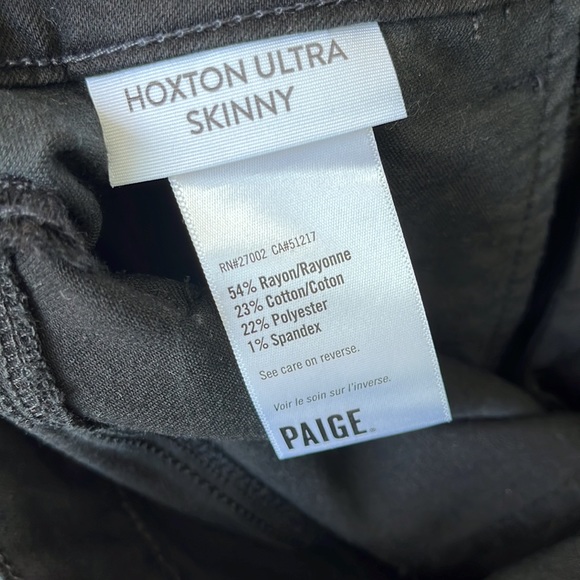 Paige Hoxton Skinny Jeans with Velvet Trim - Picture 7 of 9